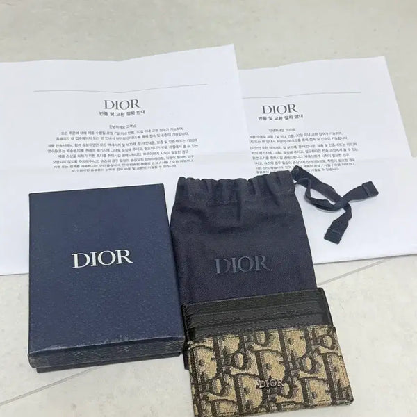 [BUNJANG] Dior Dior Oblique Card Holder Full Set / [정품]디올 오블리크 카드지갑(풀구성)