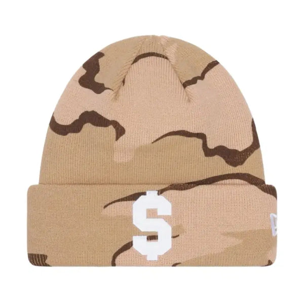 [BUNJANG] Supreme New Era Desert Camo Beanie OS / 슈프림 뉴에라 $ 달러 비니 데저트 카모 - 24SS