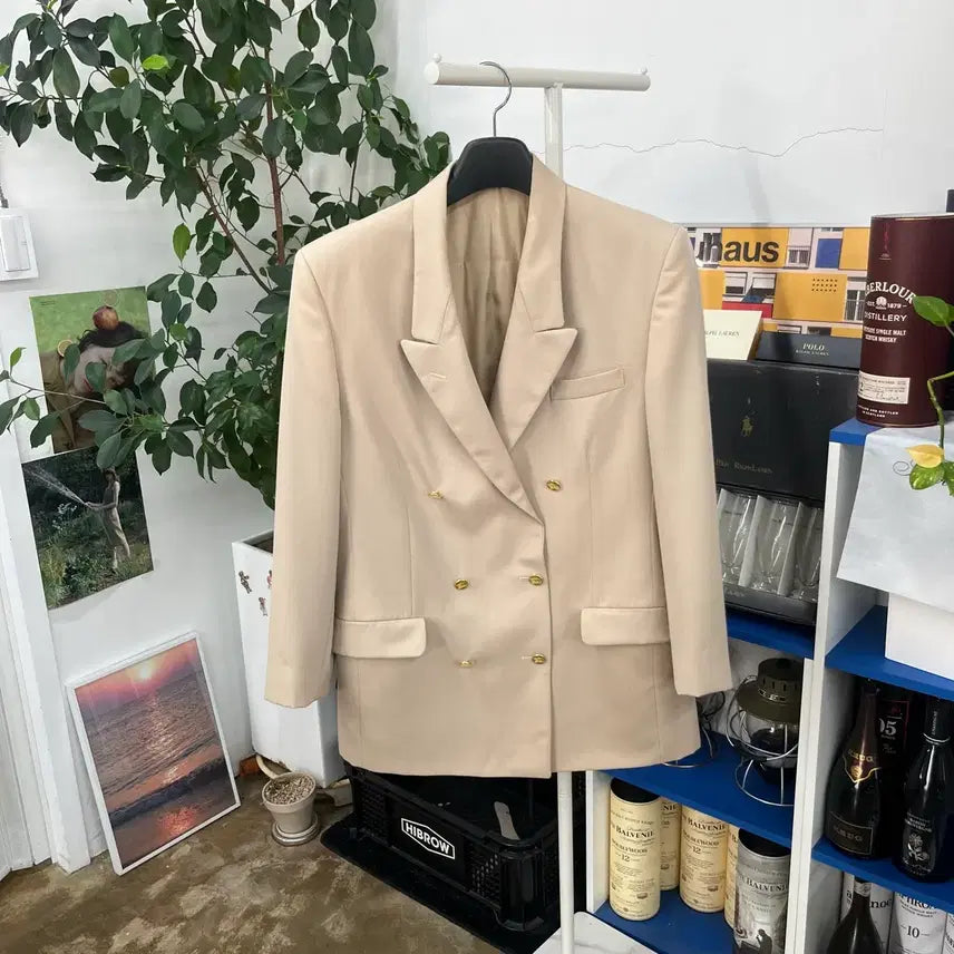 [BUNJANG] Burberry Double-Breasted Gold Button Blazer 40R / 버버리 더블브레스티드 금장 블레이져 40R