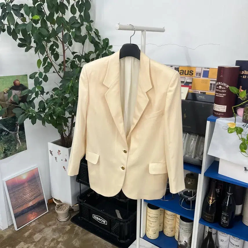 [BUNJANG] Burberry Single Gold Button Blazer 40R / 버버리 싱글 금장 블레이져 40R