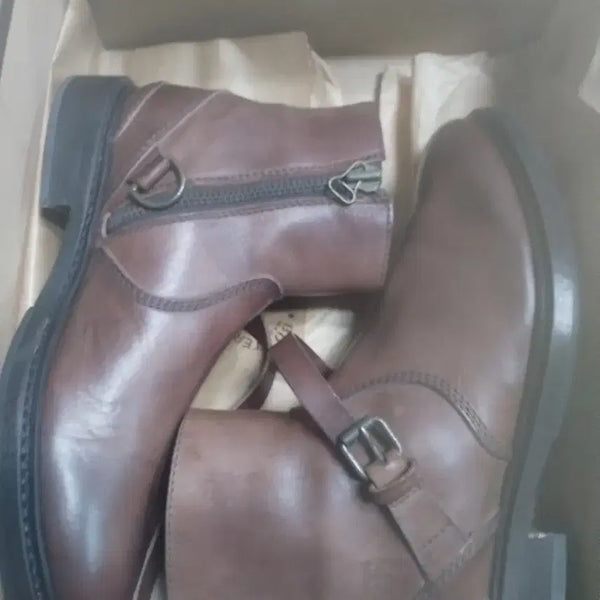 [BUNJANG] Buttero Brown Boots / 부테로 브라운 부츠