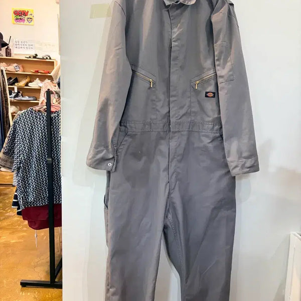 [BUNJANG] Dickies Gray Workwear Jumpsuit / 디키즈 작업복 그레이 점프수트
