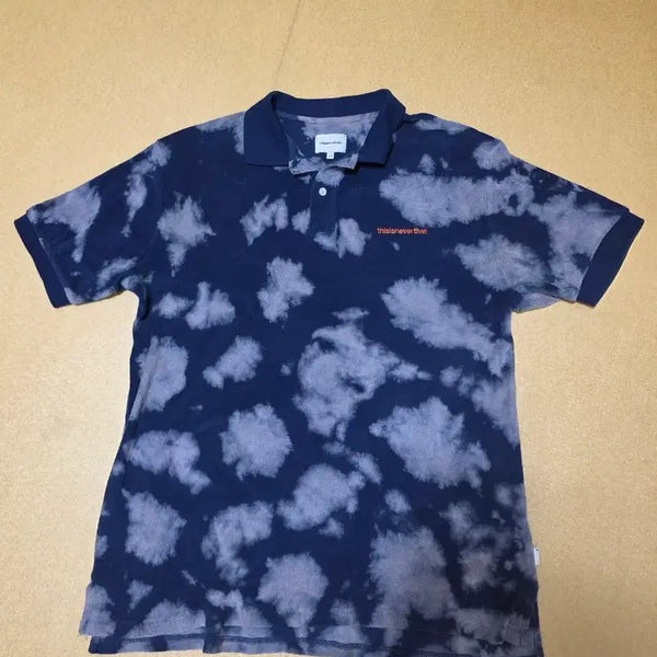 [BUNJANG] thisisneverthat Tie-Dye Terry Short-Sleeve Polo Shirt L / 디스이즈네버댓 타이다이 테리 반팔 카라티 폴로 셔츠 L