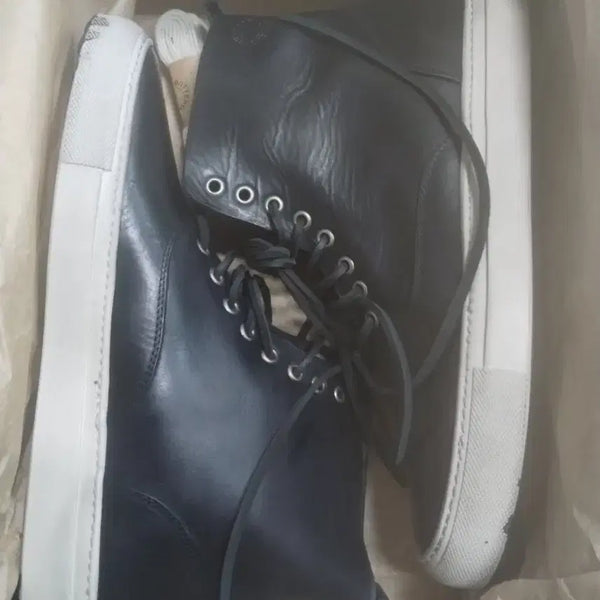 [BUNJANG] Buttero Black High-Top Sneakers / 부테로 블랙 하이