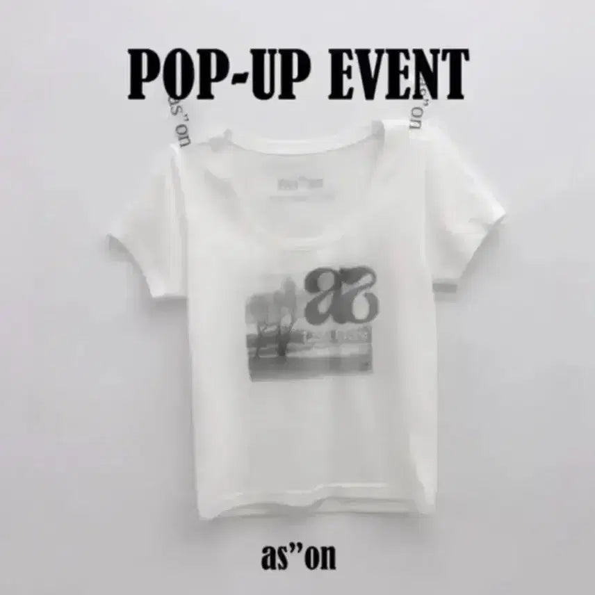 [BUNJANG] AS'ON Popup Limited Edition T-Shirt / as"on 애즈온 팝업한정 반팔 티셔츠