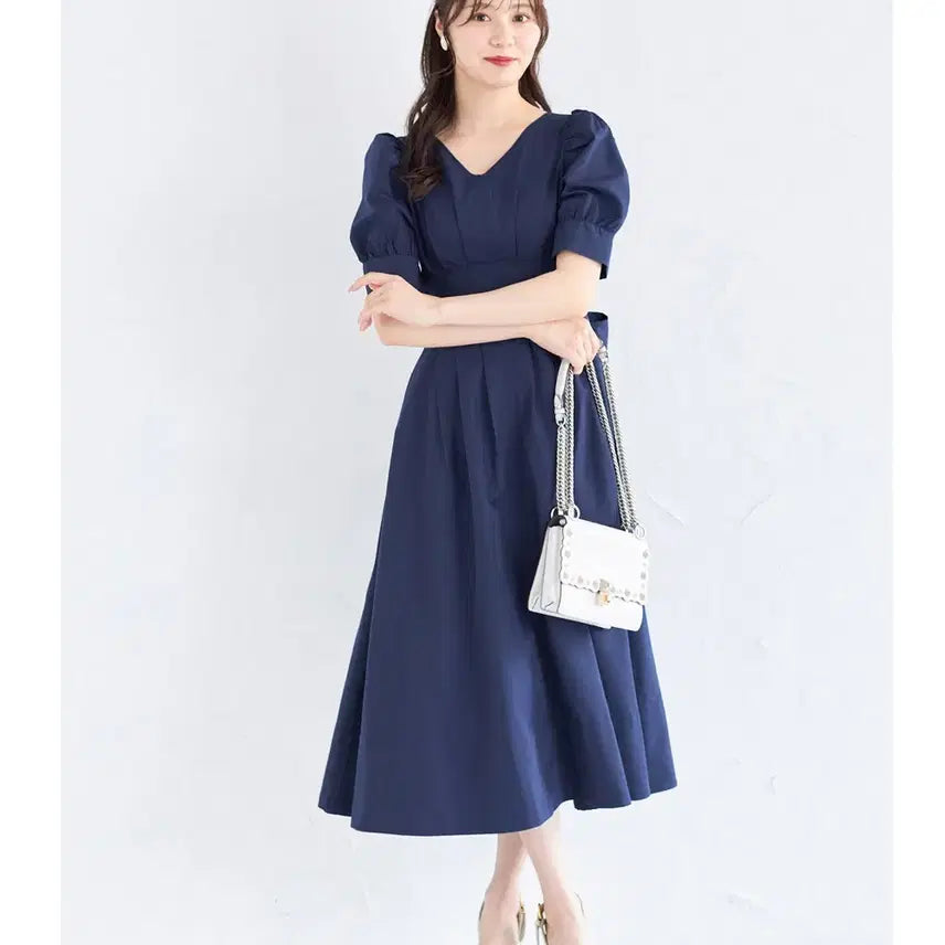 [BUNJANG] Tocco Closet Navy Dress / 반택무배ㅣtocco closet원피스 스나계스나이델양산형grl