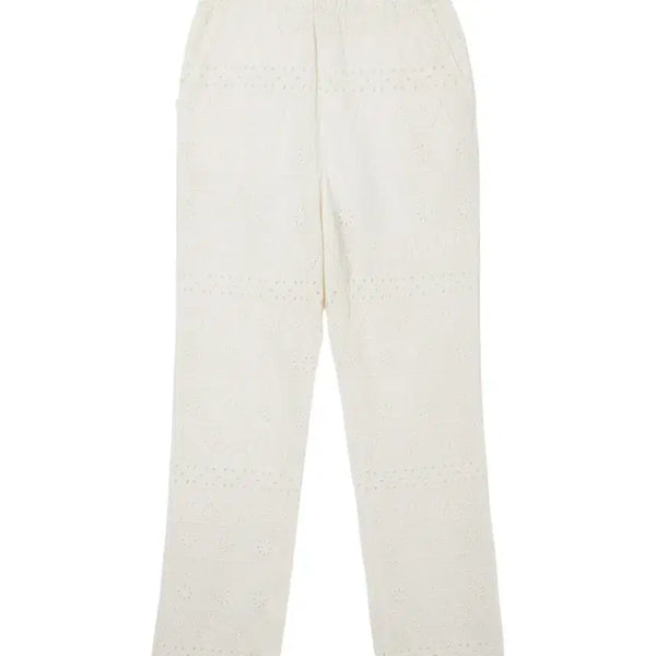 [BUNJANG] Women's Lace Punching Banding Pants / 여성S/ 레이스 펀칭 밴딩팬츠