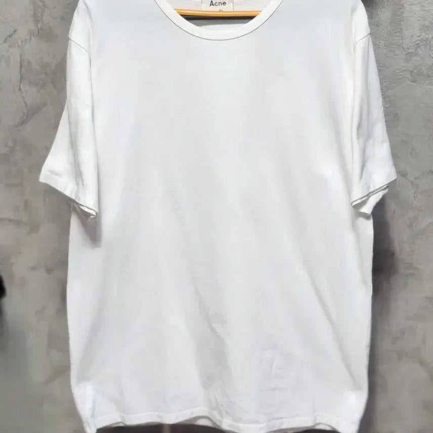[BUNJANG] Acne Studios White Short Sleeve T-Shirt / Acne 스튜디오 화이트 반팔 티셔츠