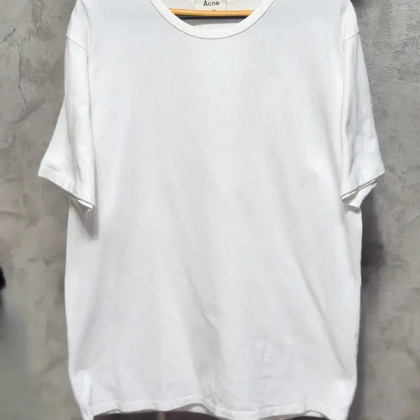 [BUNJANG] Acne Studios White Short Sleeve T-Shirt / Acne 스튜디오 화이트 반팔 티셔츠