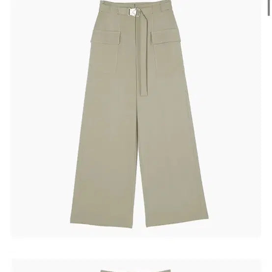 [BUNJANG] Egoist Belted Wide Pants with Color Stitching and Big Pockets / 에고이스트 벨티드 바지 벨티드 슬랙스 벨트 바지 EP1WP263배색스티치빅포켓와이드팬츠_DJ