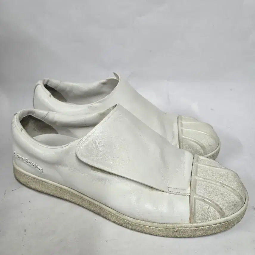 [BUNJANG] Acne Studios White Leather Velcro Slip-on Shoes / Acne Studios 화이트 가죽 벨크로 슬립온 41