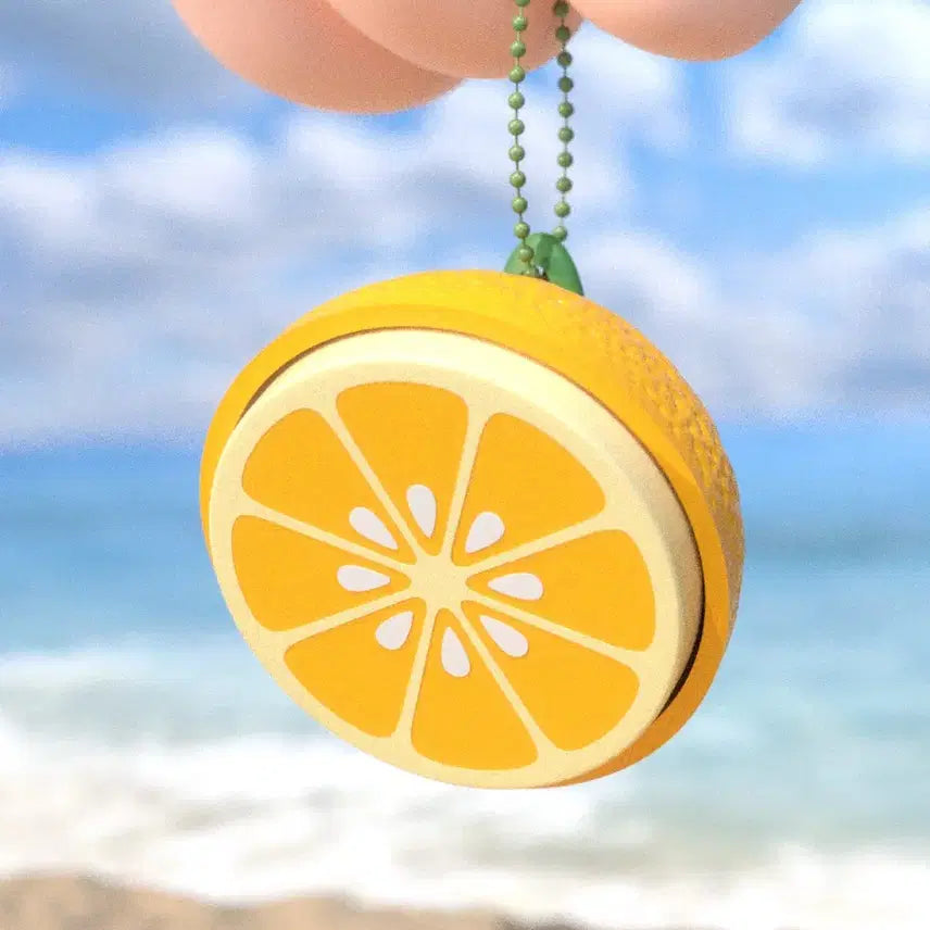 [BUNJANG] Orange Slice Clicker Keychain / 상큼 오렌지 모양 클리커 키링