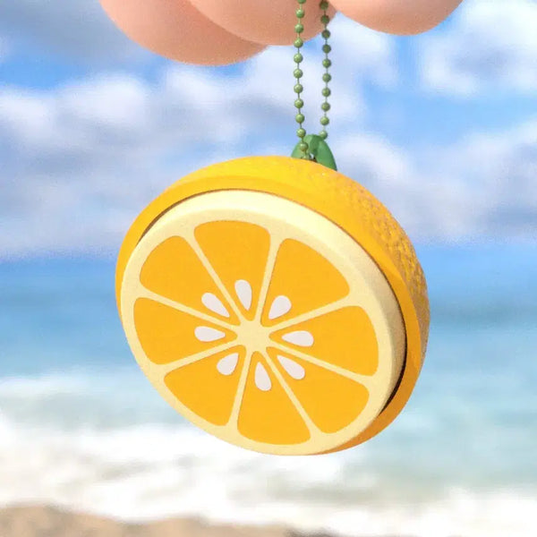 [BUNJANG] Orange Slice Clicker Keychain / 상큼 오렌지 모양 클리커 키링