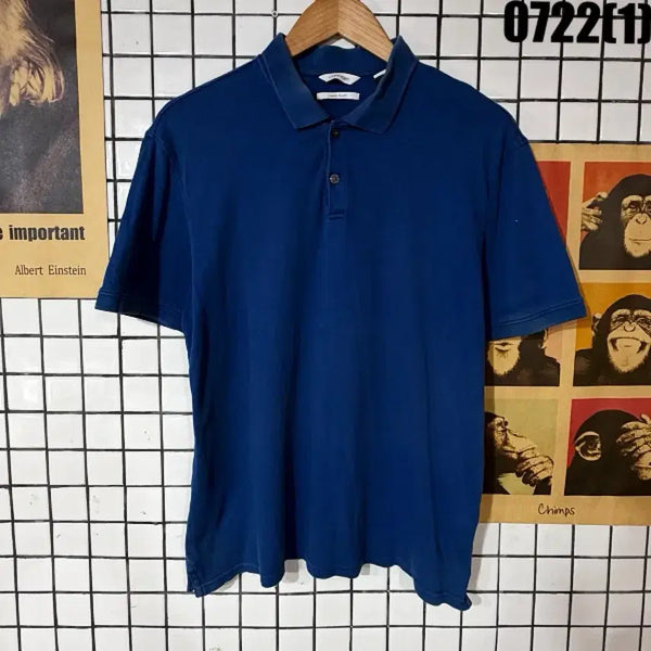 [BUNJANG] Calvin Klein Navy Short Sleeve Polo Shirt L / 캘빈클라인 반팔 카라티 네이비 L