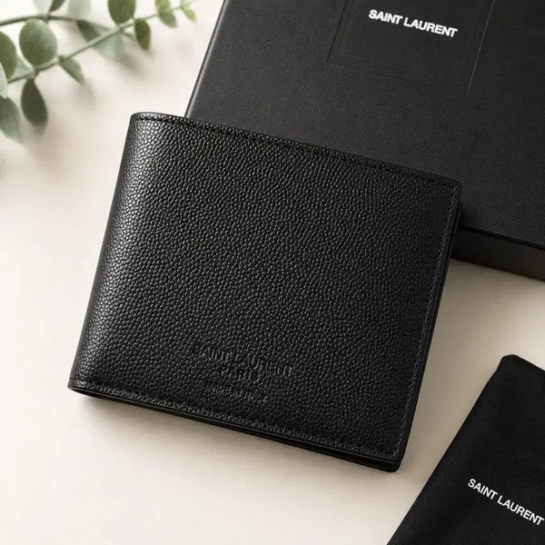 [BUNJANG] Saint Laurent Caviar Leather Bifold Wallet / 생로랑(SAINT LAURENT) 캐비어 가죽 반지갑입니다.생로랑(SAINT LAURENT) 캐비어 가죽 반지갑입니다.