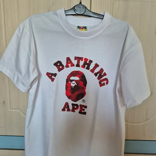[BUNJANG] BAPE Red Camo Short Sleeve T-Shirt / 베이프 반팔티 레드 카모