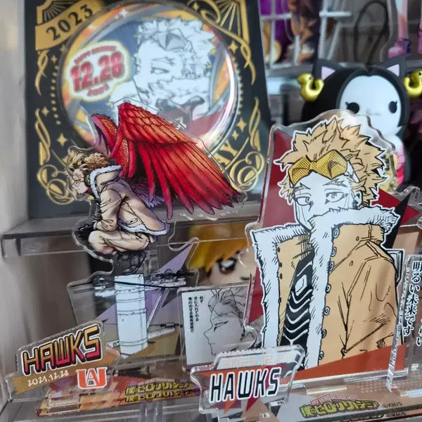 [BUNJANG] My Hero Academia Hawks 2021 2023 Diorama Can Badge Set / 히로아카 호크스 2021 2023 디오라마 캔뱃지