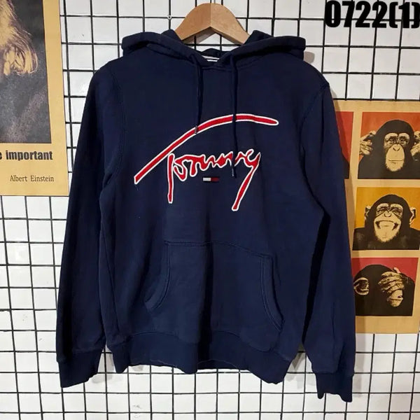 [BUNJANG] Tommy Hilfiger Navy Hoodie (Size S) / 타미힐피거 후드티 네이비 S