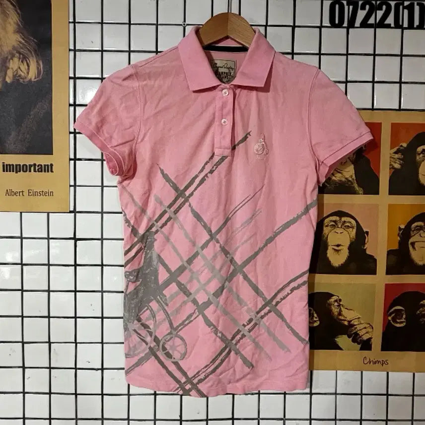 [BUNJANG] Beanpole Pink Short Sleeve Polo Shirt Size 90 / 빈폴 핑크 반팔 카라티 90