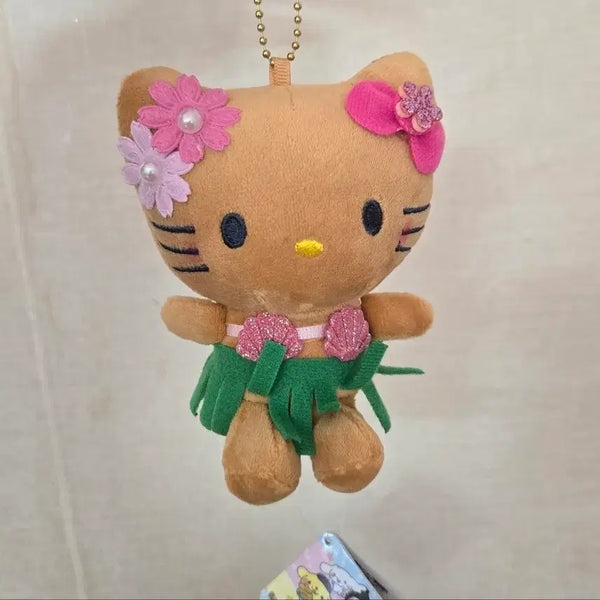 [BUNJANG] Tanning Kitty Hawaiian Aloha Concept Keychain / 하와이안 알로하 태닝 키티 키링