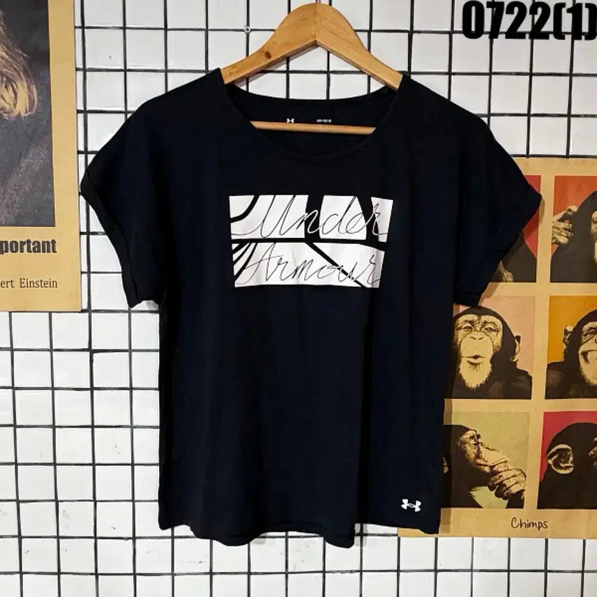 [BUNJANG] Under Armour Black T-Shirt L / 언더아머 반팔 티셔츠 블랙 L