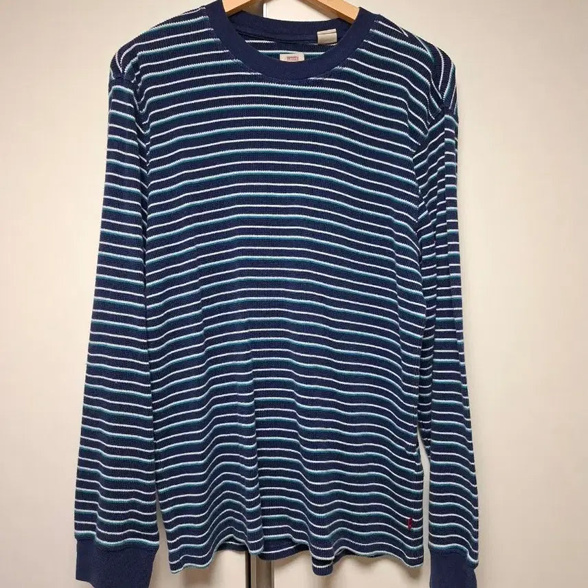 [BUNJANG] Levi's Striped Long Sleeve T-Shirt / 리바이스 스트라이프 긴팔 티셔츠