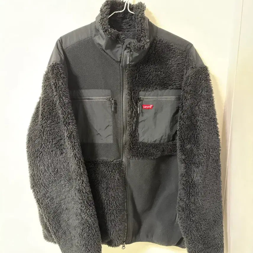 [BUNJANG] Levi's Fleece Jacket Black XL / 리바이스 후리스 플리스 자켓 블랙
