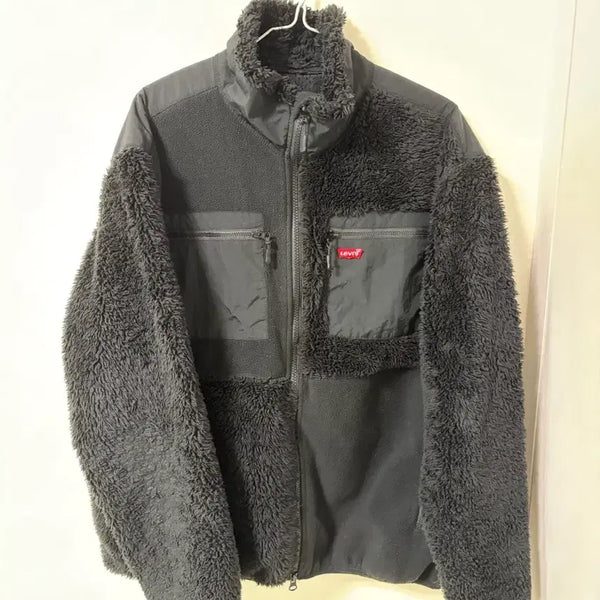 [BUNJANG] Levi's Fleece Jacket Black XL / 리바이스 후리스 플리스 자켓 블랙