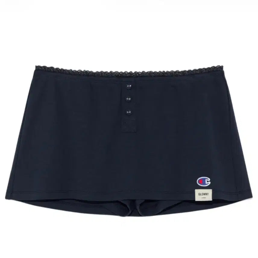 [BUNJANG] Glowny Champion Mini Skirt Navy M / 글로니 챔피온 미니스커트 네이비 m
