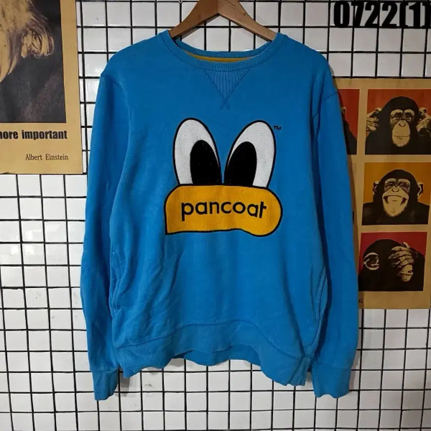 [BUNJANG] Pancoat Sweatshirt Blue L / 팬콧 맨투맨 블루 L
