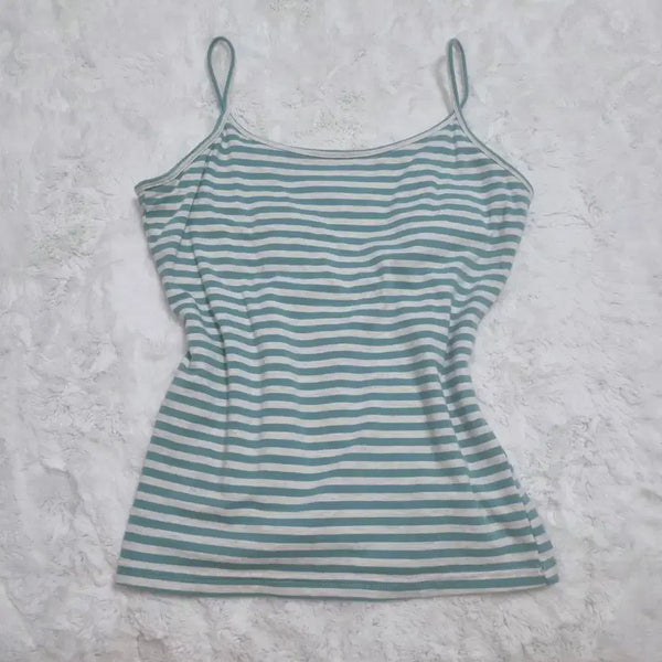 [BUNJANG] GAP Striped Tank Top - Mintcore Y2K Style / GAP 스트라이프 나시 미쿠깔 Y2K 하이틴 민트코어 민트 초코민트 갸루 모리걸