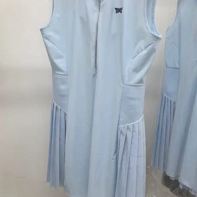 [BUNJANG] PXG Airhole Pleats Dress Sky Blue / P/X/G 에어홀 플리츠 원피스