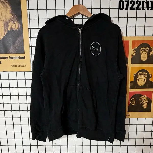 [BUNJANG] Covernat Hooded Zip-up Black M / 커버낫 후드 집업 블랙 M