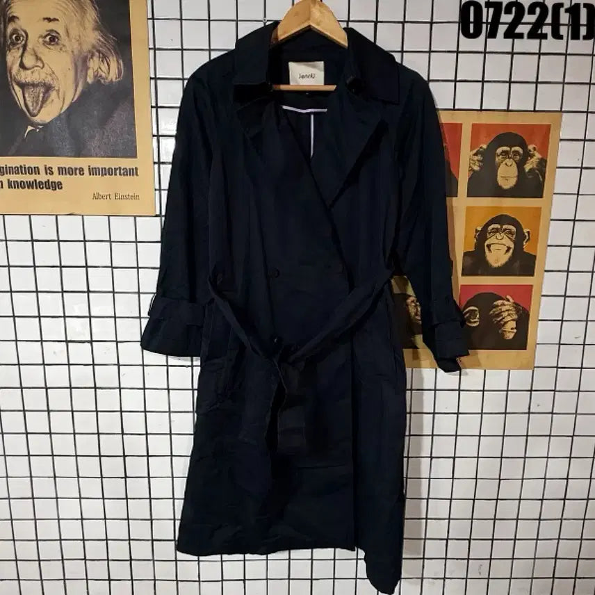 [BUNJANG] Jenne Trench Coat Black Size S / 젠느 트렌치 코트 블랙 S