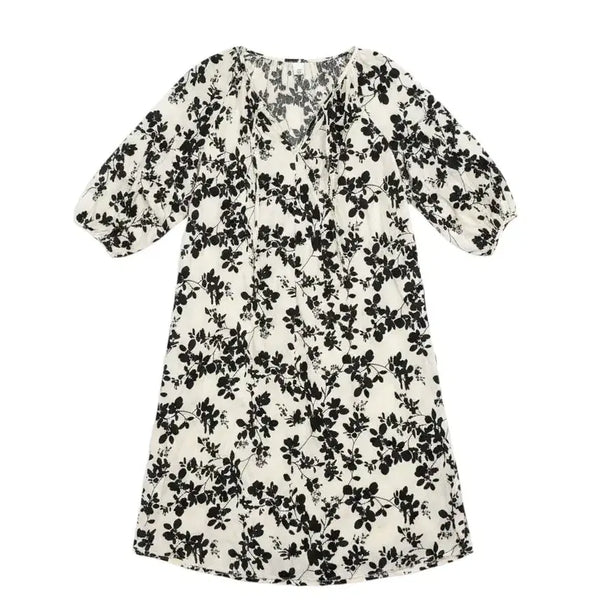 [BUNJANG] Women's V-Neck Floral Midi Dress / 여성F/ 유미 잔꽃 브이넥 원피스