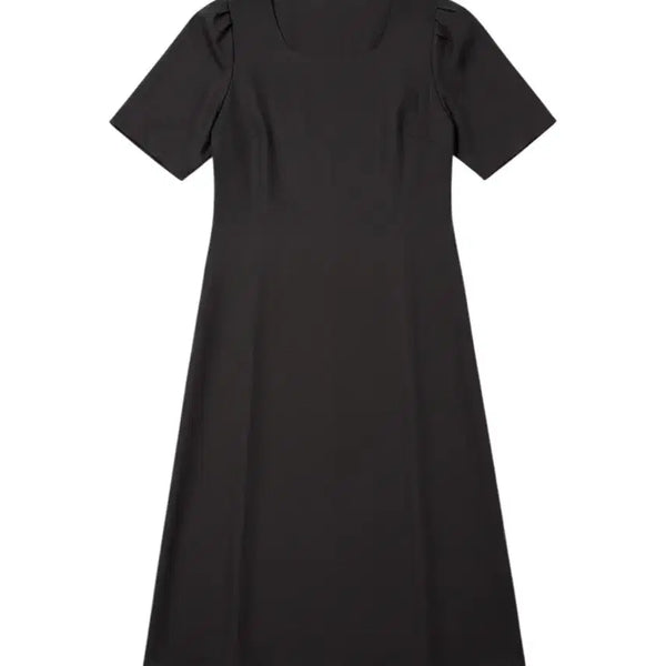 [BUNJANG] Women's Simple Puff Sleeve Balloon Dress / 여성F/ 심플리 퍼프소매 벌룬원피스