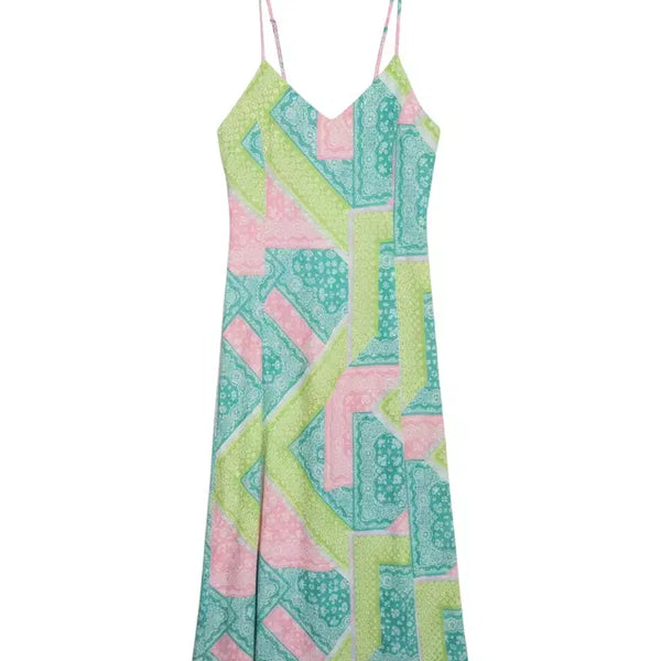 [BUNJANG] Merci & Boutique Geometric Sleeveless Maxi Dress / 여성F/ 메르시앤부티끄 기하학 나시원피스