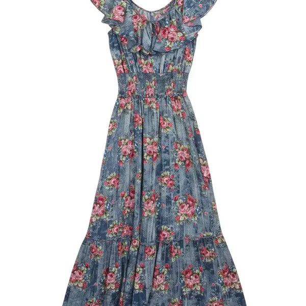 [BUNJANG] Egoist Women's Sleeveless Maxi Dress with Large Collar / 여성M/ 에고이스트 빅카라 민소매 원피스