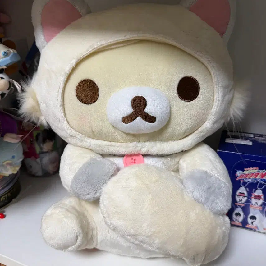 [BUNJANG] San-X Neko Korilakkuma Large Plush (2018) / 2018년 일본 고전 산엑스 네코 코리락쿠마 인형 대형 고양이