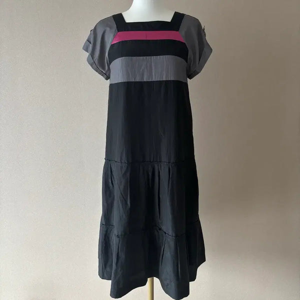 [BUNJANG] Sonia Rykiel Color Block Maxi Dress / [정품]일본 Sonia Rykiel 소니아리키엘 배색 원피스 38