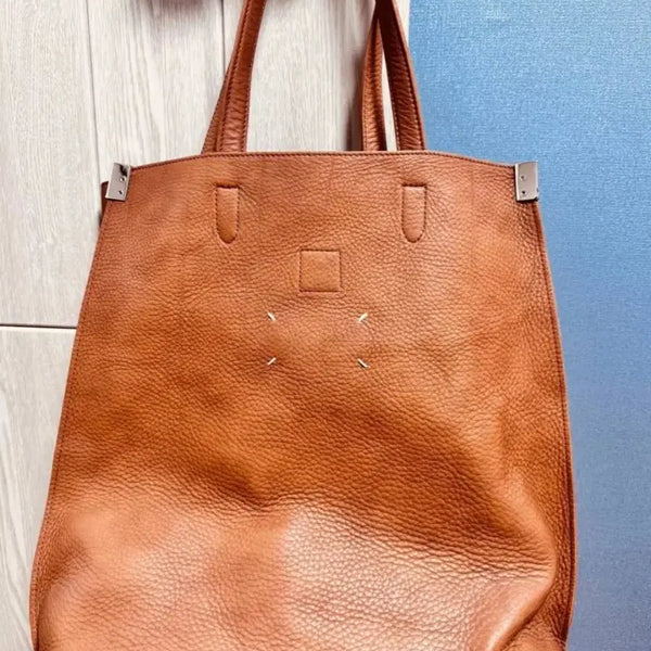 [BUNJANG] Maison Margiela Brown Leather Tote Bag / 메종 마르지엘라 브라운 가죽 토트백 "정품"