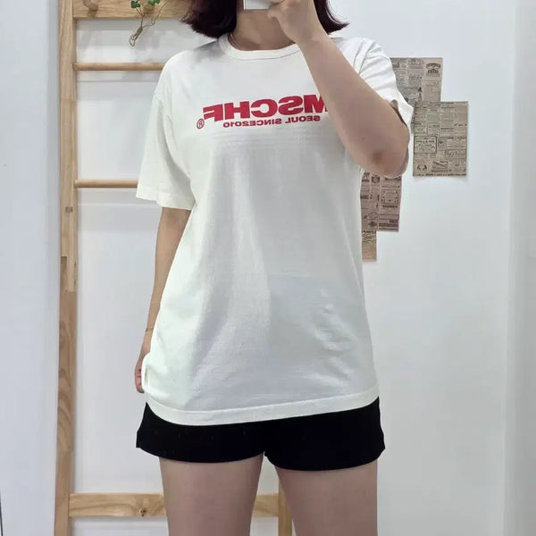 [BUNJANG] MSCHF 2020SS Logo T-Shirt (Size M) / [프립]M/미스치프(MSCHF) 2020SS 로고 반팔 티셔츠