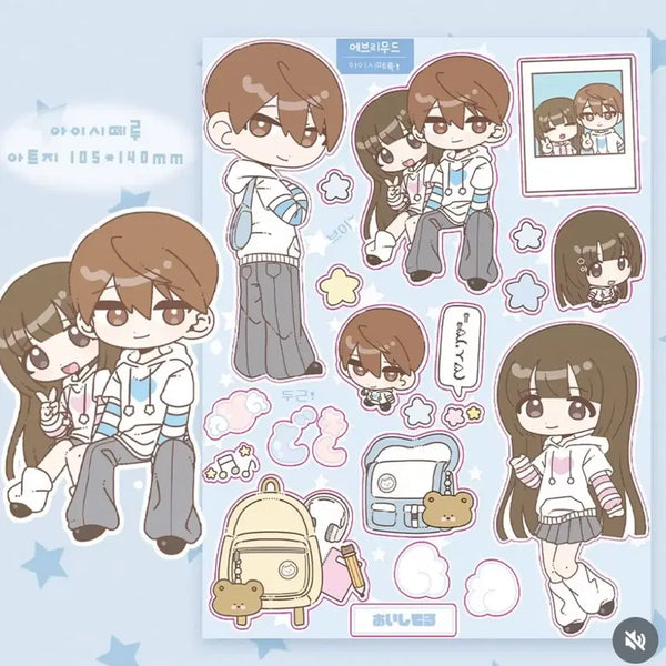 [BUNJANG] Evermood Sticker Set / 에브리무드 스티커 처분