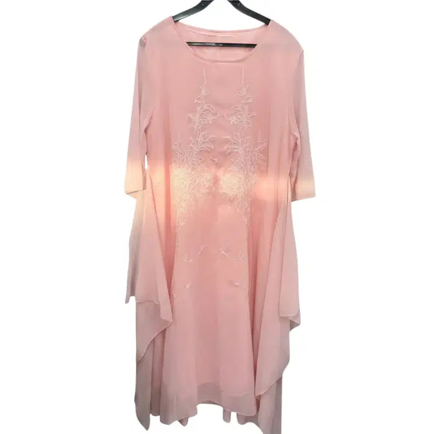 [BUNJANG] Women's See-Through Floral Dress / 여성F/ 텍새 수입 시스루 플로럴 원피스