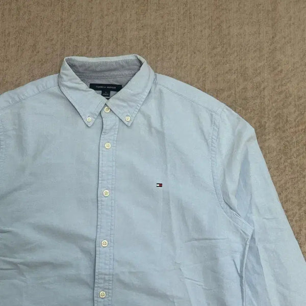 [BUNJANG] Tommy Hilfiger Sky Blue Cotton Shirt L / 타미힐피거 스카이블루 셔츠 L