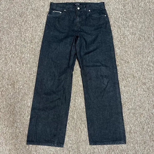 [BUNJANG] DENMADE Wide Denim Pants L Black / 덴메이드 와이드 데님 팬츠 L 블랙