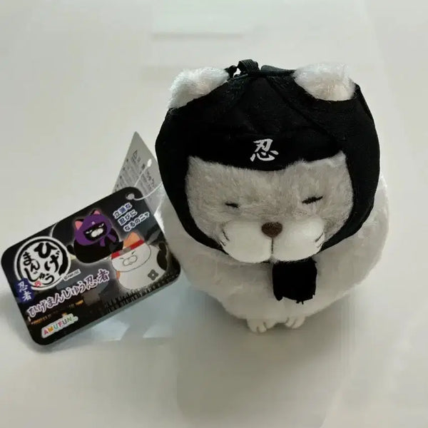 [BUNJANG] Amuse Higemanjyu Ninja Cat Plush Keychain / 어뮤즈 히게만쥬 닌자 고양이 봉제 인형 키링 히게만주