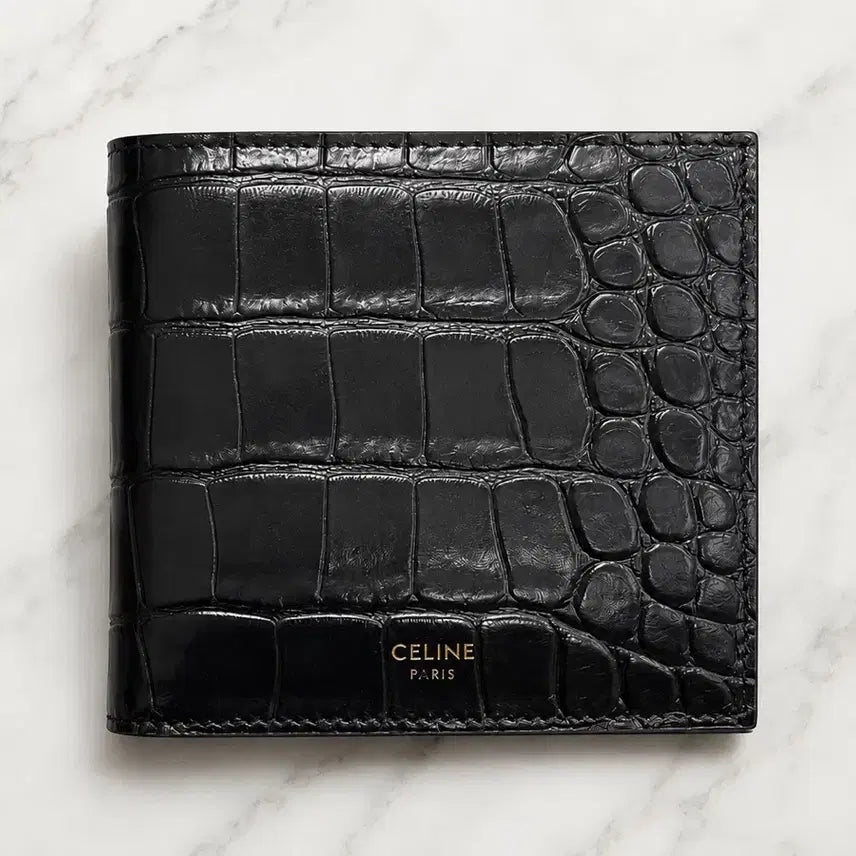 [BUNJANG] Celine Crocodile Bifold Wallet / 셀린느 크로커다일 반지갑