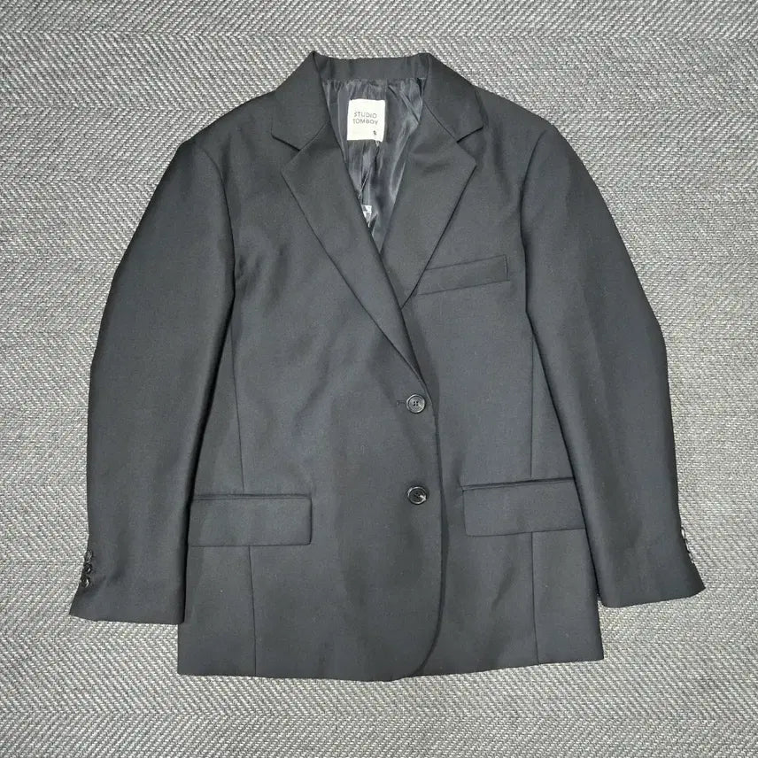 [BUNJANG] Studio Tomboy Black Signature Jacket / 스튜디오 톰보이 블랙 컬러 시그니처 자켓