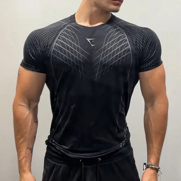 [BUNJANG] Gymshark Apex Seamless Slim Fit T-Shirt Black / GYMSHARK 짐샤크 Apex 심리스 슬림핏 티셔츠 블랙